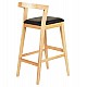 ΣΚΑΜΠΟ ΜΠΑΡ NAMI HM9952.01 RUBBERWOOD ΣΕ ΟΑΚ-ΜΑΥΡΟ PU 47,5x59x102,5Υεκ.