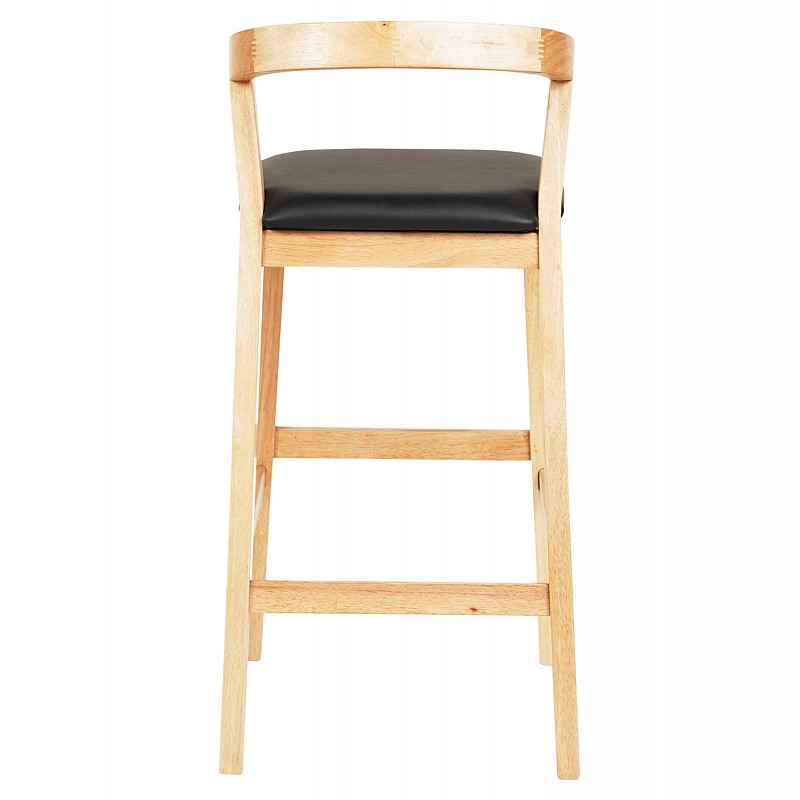 ΣΚΑΜΠΟ ΜΠΑΡ NAMI HM9952.01 RUBBERWOOD ΣΕ ΟΑΚ-ΜΑΥΡΟ PU 47,5x59x102,5Υεκ.