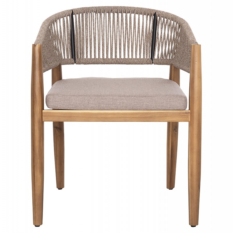 ΠΟΛΥΘΡΟΝΑ NAVAN HM6135.02 ΞΥΛΟ ΑΚΑΚΙΑΣ ΦΥΣΙΚΟ-ΣΧΟΙΝΙ NYLON ΜΠΕΖ 59x58x76Υεκ.