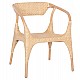 ΠΟΛΥΘΡΟΝΑ GABE ΕΣΩΤ.ΧΩΡΩΝ HM9956.01 ΦΥΣΙΚΟ RATTAN 62x60x79Υεκ.