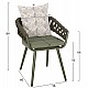 ΠΟΛΥΘΡΟΝΑ ΑΛΟΥΜΙΝΙΟΥ CAMDEN HM6141.09 ΜΑΞΙΛΑΡΙ ΜΕ PRINT-DARK OLIVE 56x60x72-87Υεκ