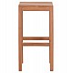 ΣΚΑΜΠΟ ΜΠΑΡ NIKOL HM18109 ΞΥΛΟ ΤΕΑΚ ΣΕ ΦΥΣΙΚΟ 40x40x77Υεκ.