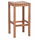 ΣΚΑΜΠΟ ΜΠΑΡ NIKOL HM18109 ΞΥΛΟ ΤΕΑΚ ΣΕ ΦΥΣΙΚΟ 40x40x77Υεκ.