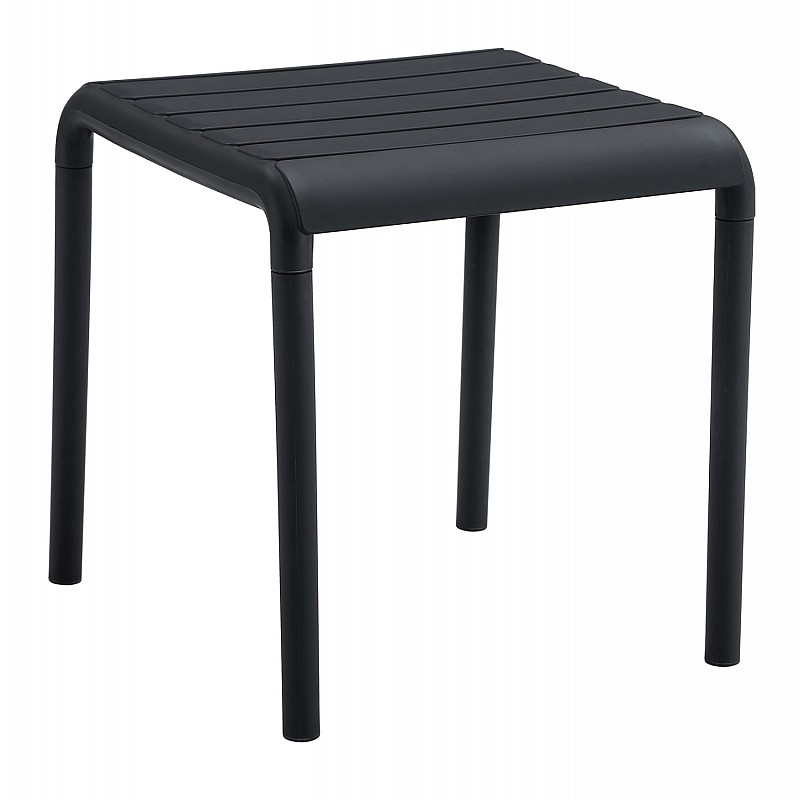 ΤΡΑΠΕΖΑΚΙ ΤΕΤΡΑΓΩΝΟ KORVER HM6335.02 ΠΟΛΥΠΡΟΠΥΛΕΝΙΟ ΣΕ ΜΑΥΡΟ 45x45x47Υεκ.