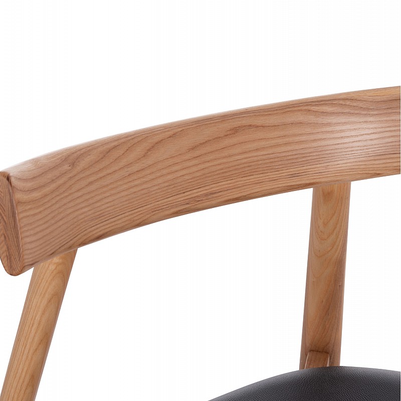 KΑΡΕΚΛΑ ΤΡΑΠΕΖΑΡΙΑΣ SEKAN HM18245.04 RUBBERWOOD-ΜΑΥΡΟ PU 60x54x72Υεκ KΑΡΕΚΛΑ ΤΡΑΠΕΖΑΡΙΑΣ SEKAN HM18245.04 RUBBERWOOD-ΜΑΥΡΟ PU 60x54x72Υεκ