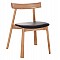 KΑΡΕΚΛΑ ΤΡΑΠΕΖΑΡΙΑΣ SEKAN HM18245.04 RUBBERWOOD-ΜΑΥΡΟ PU 60x54x72Υεκ
