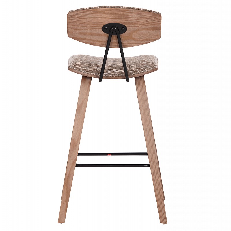 ΣΚΑΜΠΟ ΜΠΑΡ ΜΕΣ.ΥΨΟΥΣ INOVER HM9984.01 PLYWOOD ΣΕ WHITEWASH-ΚΑΦΕ ΥΦΑΣΜΑ 50x48x90Υεκ.