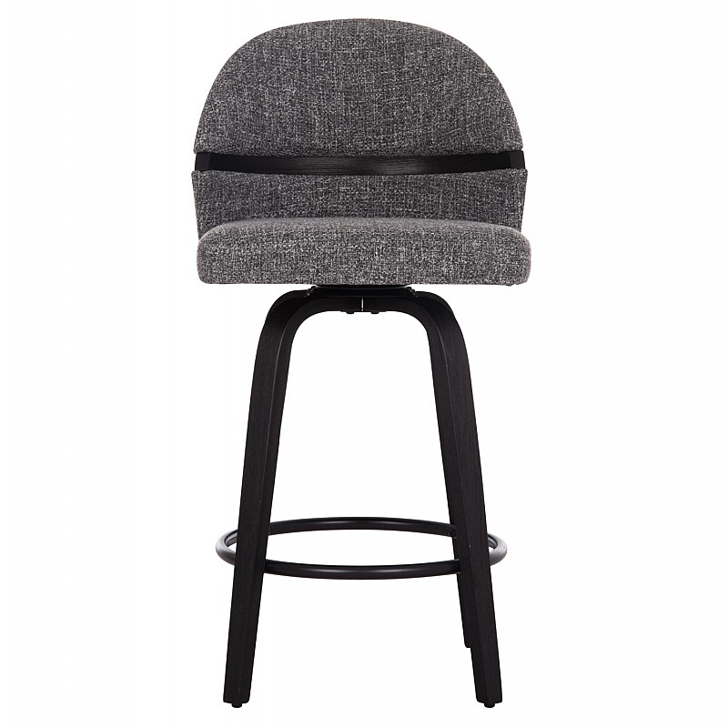 ΣΚΑΜΠΟ ΜΠΑΡ ΠΕΡΙΣΤΡΕΦΟΜΕΝΟ DEKKER HM18250.03 PLYWOOD ΜΑΥΡΟ--ΥΦΑΣΜΑ ΓΚΡΙ 48x54x96Υεκ.