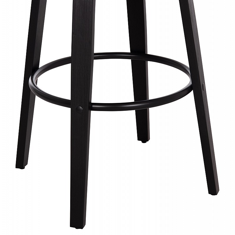 ΣΚΑΜΠΟ ΜΠΑΡ ΠΕΡΙΣΤΡΕΦΟΜΕΝΟ BECKER HM18251.02 PLYWOOD ΜΑΥΡΟ--ΕΚΡΟΥ ΥΦΑΣΜΑ 50x52x100Υ