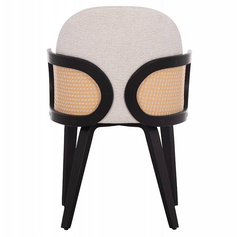 ΠΟΛΥΘΡΟΝΑ ΤΡΑΠΕΖΑΡΙΑΣ BECKER HM18246.02 PLYWOOD ΜΑΥΡΟ--ΕΚΡΟΥ ΥΦΑΣΜΑ 54x62x79Υεκ.