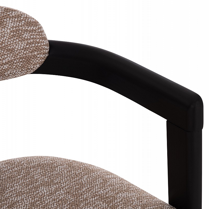 ΠΟΛΥΘΡΟΝΑ ΤΡΑΠΕΖΑΡΙΑΣ KALL HM18247.02 ΚΑΦΕ ΥΦΑΣΜΑ--PLYWOOD ΣΕ ΜΑΥΡΟ 56x45x73Υεκ