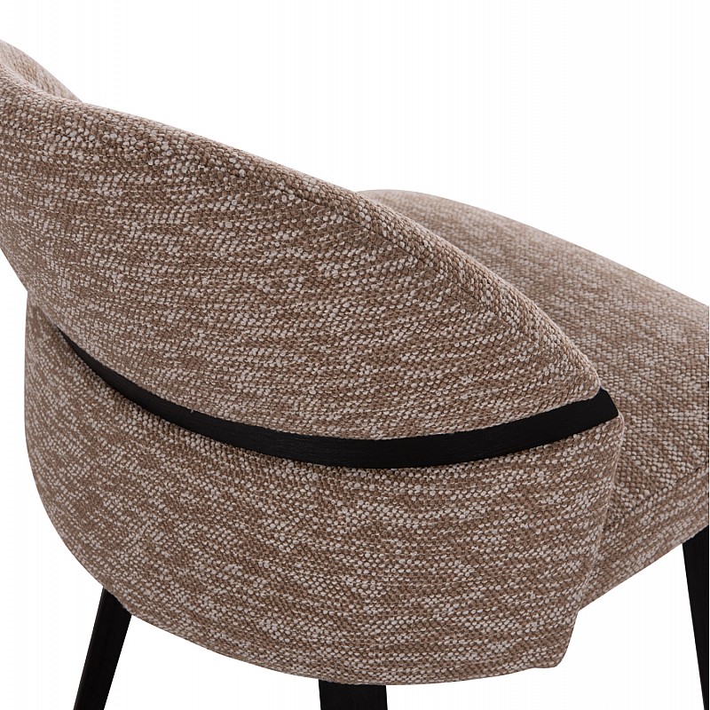 ΚΑΡΕΚΛΑ ΤΡΑΠΕΖΑΡΙΑΣ DEKKER HM18249.03 PLYWOOD ΜΑΥΡΟ--ΥΦΑΣΜΑ ΚΑΦΕ 50x60x80Υεκ.