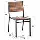 ΚΑΡΕΚΛΑ ΑΛΟΥΜΙΝΙΟΥ SAGA HM6063.02 ΣΚΟΥΡΟ ΓΚΡΙ ΜΕ POLYWOOD 46x52x86Υεκ.