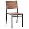 ΚΑΡΕΚΛΑ ΑΛΟΥΜΙΝΙΟΥ SAGA HM6063.02 ΣΚΟΥΡΟ ΓΚΡΙ ΜΕ POLYWOOD 46x52x86Υεκ.