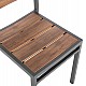 ΚΑΡΕΚΛΑ ΑΛΟΥΜΙΝΙΟΥ SAGA HM6063.02 ΣΚΟΥΡΟ ΓΚΡΙ ΜΕ POLYWOOD 46x52x86Υεκ.