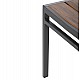 ΚΑΡΕΚΛΑ ΑΛΟΥΜΙΝΙΟΥ SAGA HM6063.02 ΣΚΟΥΡΟ ΓΚΡΙ ΜΕ POLYWOOD 46x52x86Υεκ.