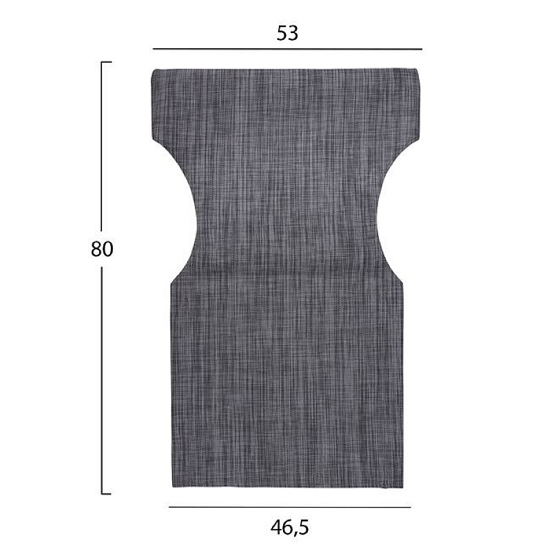 ΜΑΞΙΛΑΡΙ TEXTILENE 600gr/m2 2X1 ΓΚΡΙ ΓΙΑ ΠΟΛΥΘΡΟΝΑ ΣΚΗΝΟΘΕΤΗ HM5272.10 46.5Χ53Χ80Υεκ.