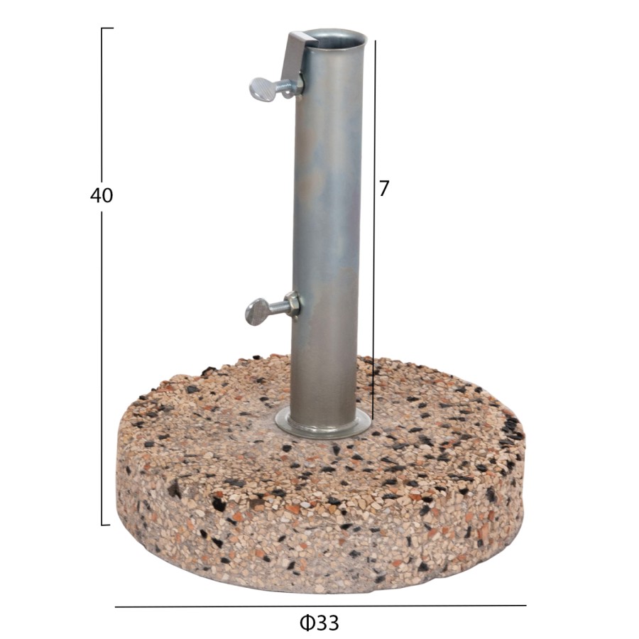 ΒΑΣΗ ΟΜΠΡΕΛΑΣ ΨΗΦΙΔΑ 15KG HM5476.15 ΜΕ ΣΩΛΗΝΑ ΔΙΑΜΕΤΡΟΥ Φ52