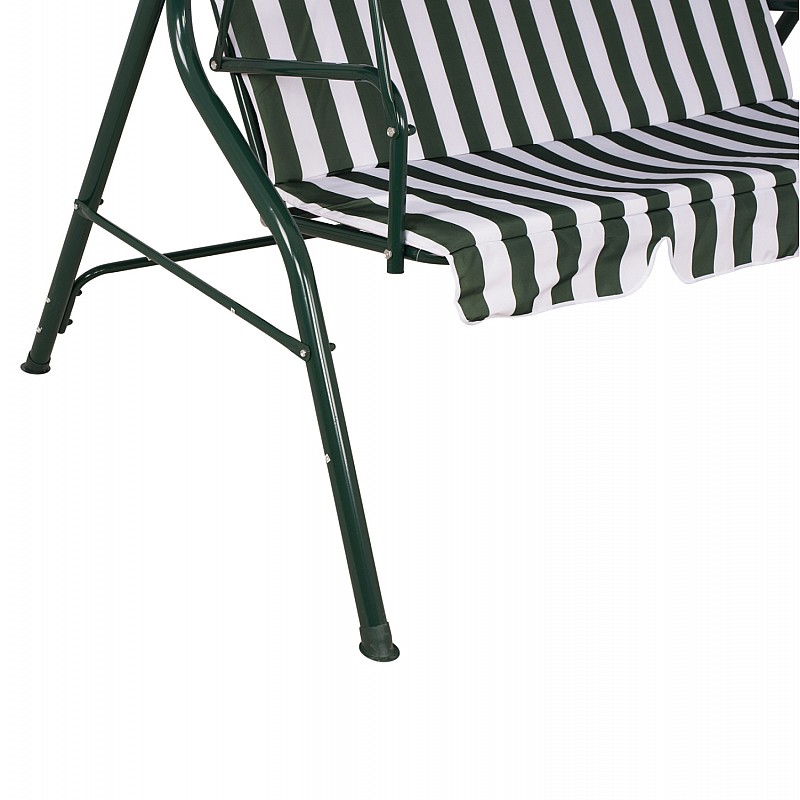 ΚΟΥΝΙΑ 3ΘΕΣΙΑ WAIOLA HM5542 ΠΡΑΣΙΝΟ ΛΕΥΚΟ ΡΙΓΕ NAPOLI 167x110x175 cm ΚΟΥΝΙΑ 3ΘΕΣΙΑ WAIOLA HM5542 ΠΡΑΣΙΝΟ ΛΕΥΚΟ ΡΙΓΕ NAPOLI 167x110x175 cm