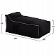 ΠΟΥΦ ZAFER HM5772.12 ΜΕ TEXTILINE ΜΑΥΡΟ ΚΑΙ ΛΕΥΚΟ ΡΕΛΙ 88x128x40-60Υ εκ.