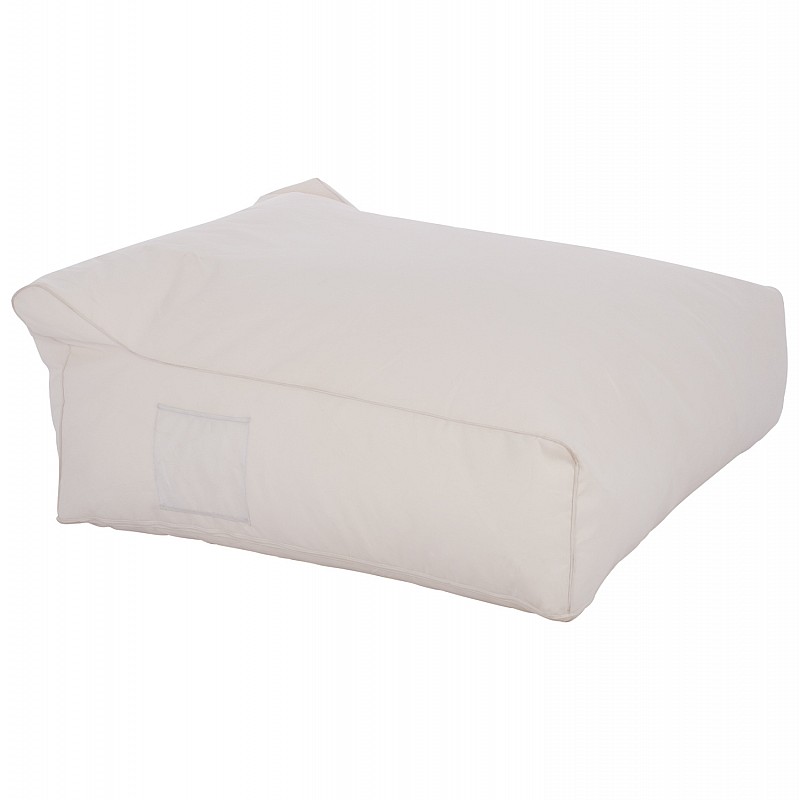 ΠΟΥΦ YAMIN 2ΑΤΟΜΩΝ ΜΕ TEXTILENE 600gr/m2 2X1 ΛΕΥΚΟ HM5773.11 140x140x40-60Υεκ.