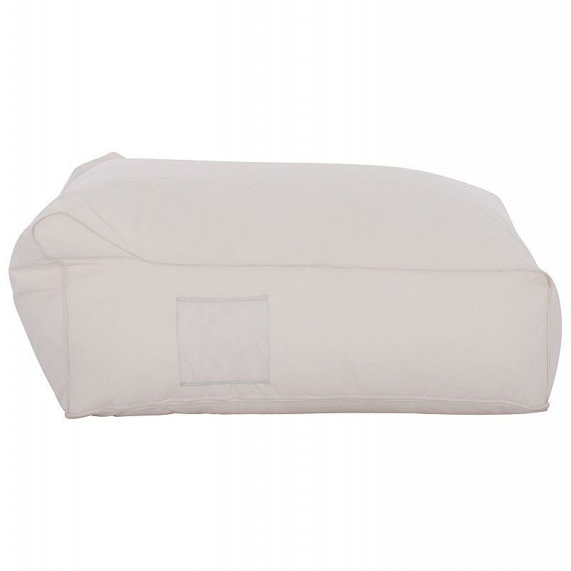 ΠΟΥΦ YAMIN 2ΑΤΟΜΩΝ ΜΕ TEXTILENE 600gr/m2 2X1 ΛΕΥΚΟ HM5773.11 140x140x40-60Υεκ.