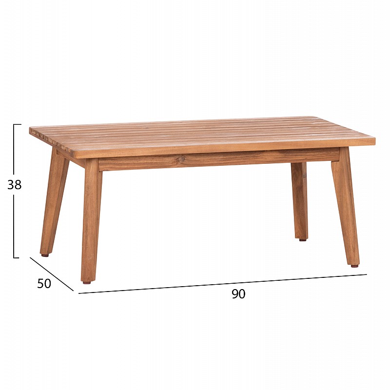 ΣΕΤ ΣΑΛΟΝΙ ΕΞ.ΧΩΡΟΥ 4ΤΜΧ FRANKY HM6231 ΞΥΛΟ ΑΚΑΚΙΑΣ-ΜΕΤΑΛΛΟ-ΣΧΟΙΝΙ