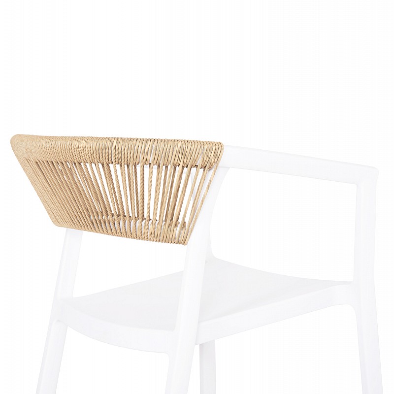 ΠΟΛΥΘΡΟΝΑ ΠΟΛΥΠΡΟΠΥΛΕΝΙΟΥ BOGI HM6240.01 ΛΕΥΚΗ ΜΕ ΜΠΕΖ ΣΧΟΙΝΙ 55x53.5x74Υεκ.