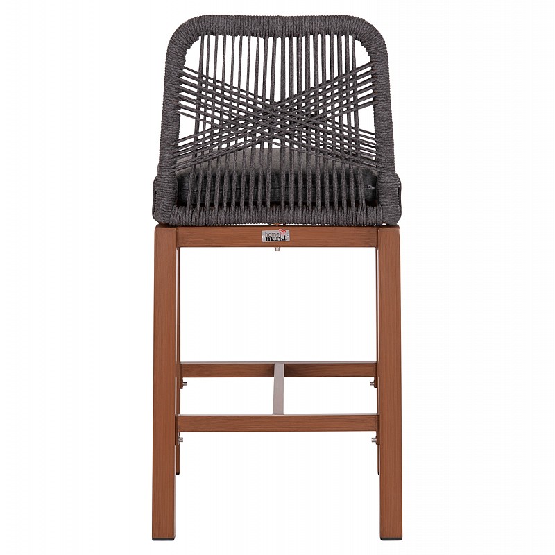 ΣΚΑΜΠΟ ΜΠΑΡ ΜΕΣ.ΥΨΟΥΣ HOWARD HM5791.22 ΚΑΦΕ ΑΛΟΥΜΙΝΙΟ--ΣΚΟΥΡΟ ΓΚΡΙ ΣΧΟΙΝΙ 47,5x55x94,5Υεκ