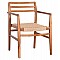 ΠΟΛΥΘΡΟΝΑ ΤΡΑΠΕΖΑΡΙΑΣ HERRIN HM18230 ΞΥΛΟ TEAK-ΣΧΟΙΝΙ VIRO 58x56x80Υεκ.