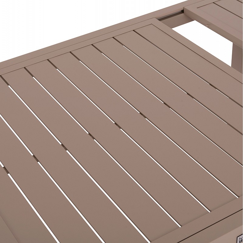 ΤΡΑΠΕΖΙ ΕΠΕΚΤΕΙΝΟΜΕΝΟ KRUM HM6277.04 ΑΛΟΥΜΙΝΙΟ ΚΑΠΟΥΤΣΙΝΟ 160-240x90x73Υεκ.