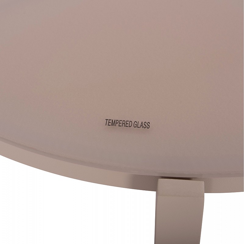 ΣΕΤ ΣΑΛΟΝΙ 4ΤΜΧ JULIETTE HM6280.04 ΚΑΠΟΥΤΣΙΝΟ ΑΛΟΥΜΙΝΙΟ-TEXTILENE--TEMPERED GLASS