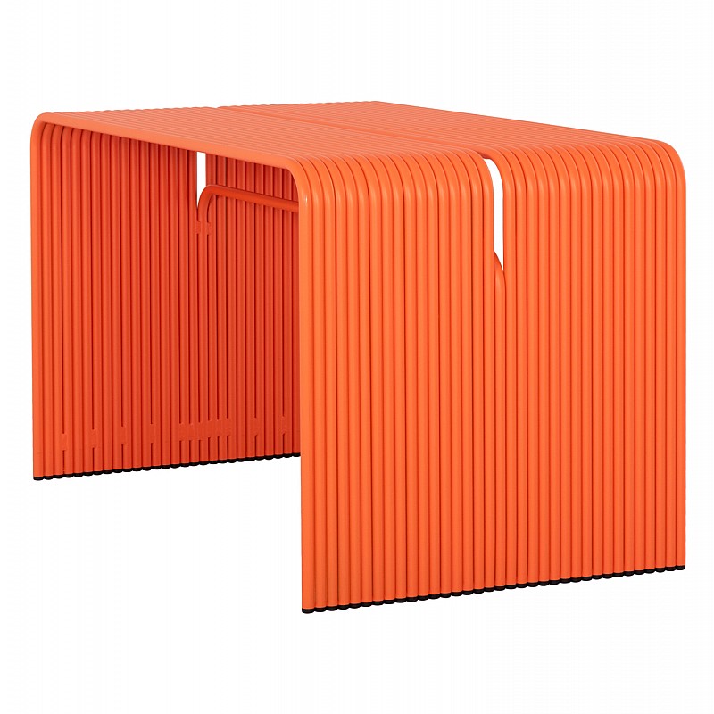 ΤΡΑΠΕΖΙ ΤΡΑΠΕΖΑΡΙΑΣ ΣΕΙΡΑ INTREPID HM6330.09 ΑΛΟΥΜΙΝΙΟ ΠΟΡΤΟΚΑΛΙ 121x70x70Υεκ.