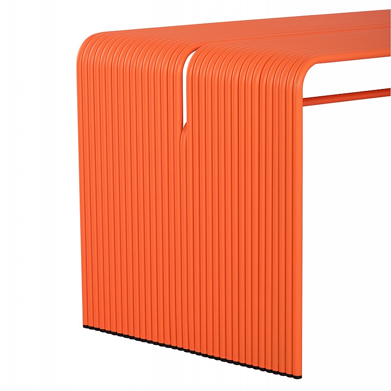 ΤΡΑΠΕΖΙ ΤΡΑΠΕΖΑΡΙΑΣ ΣΕΙΡΑ INTREPID HM6330.09 ΑΛΟΥΜΙΝΙΟ ΠΟΡΤΟΚΑΛΙ 121x70x70Υεκ.