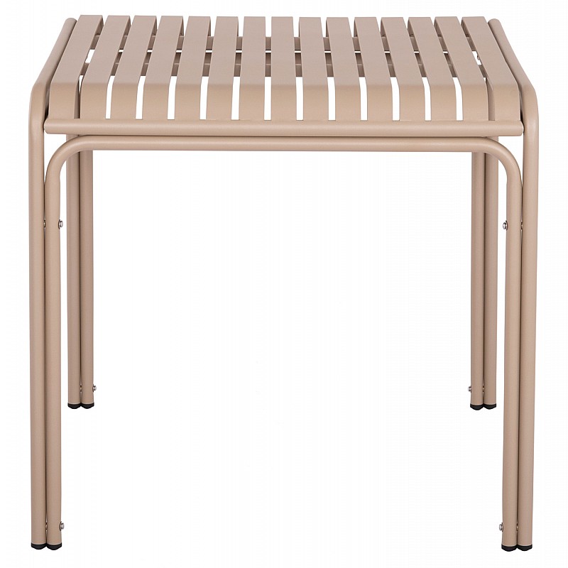 ΤΡΑΠΕΖΙ ΤΕΤΡΑΓΩΝΟ ΑΛΟΥΜΙΝΙΟΥ RACHEL HM6338.04 ΣΑΜΠΑΝΙ 80x80x76Υεκ.