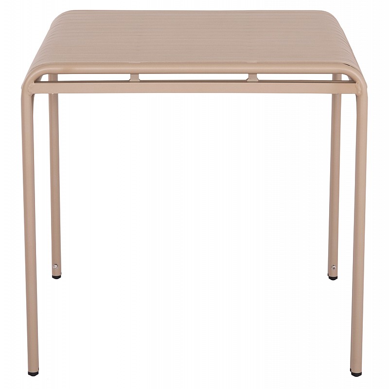 ΤΡΑΠΕΖΙ ΤΕΤΡΑΓΩΝΟ ΑΛΟΥΜΙΝΙΟΥ RACHEL HM6338.04 ΣΑΜΠΑΝΙ 80x80x76Υεκ.