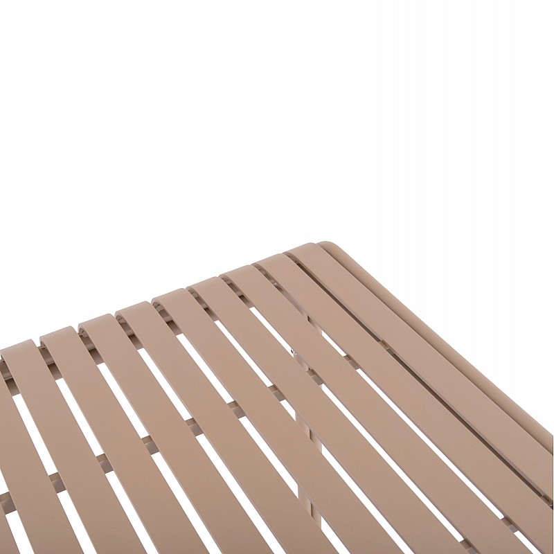 ΤΡΑΠΕΖΙ ΤΕΤΡΑΓΩΝΟ ΑΛΟΥΜΙΝΙΟΥ RACHEL HM6338.04 ΣΑΜΠΑΝΙ 80x80x76Υεκ.