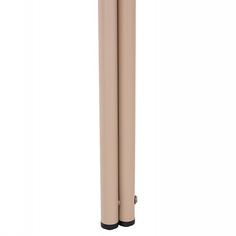 ΤΡΑΠΕΖΙ ΤΕΤΡΑΓΩΝΟ ΑΛΟΥΜΙΝΙΟΥ RACHEL HM6338.04 ΣΑΜΠΑΝΙ 80x80x76Υεκ.