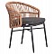 ΠΟΛΥΘΡΟΝΑ ΑΛΟΥΜΙΝΙΟΥ ORIN HM6265.01 ΣΚΟΥΡΟ ΓΚΡΙ- P.E.RATTAN ΣΕ ΦΥΣΙΚΟ 58x61x75Υεκ.