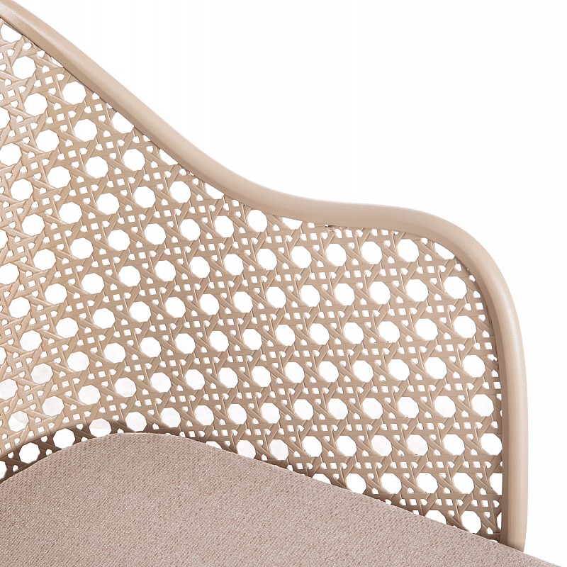 ΠΟΛΥΘΡΟΝΑ ΑΛΟΥΜΙΝΙΟΥ OREGO HM6268.03 ΚΑΠΟΥΤΣΙΝΟ-ΜΑΞΙΛΑΡΙ ΜΠΕΖ 58x55x83Υεκ.