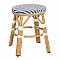 ΣΚΑΜΠΟ ΑΛΟΥΜΙΝΙΟΥ CHINO HM6285.05 BAMBOO LOOK-TEXTILENE ΛΕΥΚΟ-ΜΠΛΕ Φ36x46Υεκ.