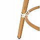 ΣΚΑΜΠΟ ΑΛΟΥΜΙΝΙΟΥ ΜΕΣ.ΥΨΟΥΣ CHINO HM6286.03 BAMBOO LOOK & TEXTILENE ΜΑΥΡΟ 43x43x65Υεκ