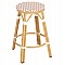 ΣΚΑΜΠΟ ΑΛΟΥΜΙΝΙΟΥ ΜΕΣ.ΥΨΟΥΣ CHINO HM6286.04 BAMBOO LOOK ΦΥΣΙΚΟ & TEXTILENE 43x43x65Υεκ