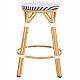 ΣΚΑΜΠΟ ΑΛΟΥΜΙΝΙΟΥ ΜΕΣ.ΥΨΟΥΣ CHINO HM6286.05 BAMBOO LOOK & TEXTILENE ΜΠΛΕ 43x43x65Υεκ