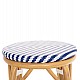 ΣΚΑΜΠΟ ΑΛΟΥΜΙΝΙΟΥ ΜΕΣ.ΥΨΟΥΣ CHINO HM6286.05 BAMBOO LOOK & TEXTILENE ΜΠΛΕ 43x43x65Υεκ