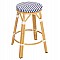 ΣΚΑΜΠΟ ΑΛΟΥΜΙΝΙΟΥ ΜΕΣ.ΥΨΟΥΣ CHINO HM6286.05 BAMBOO LOOK & TEXTILENE ΜΠΛΕ 43x43x65Υεκ