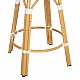 ΣΚΑΜΠΟ ΑΛΟΥΜΙΝΙΟΥ ΜΕΣ.ΥΨΟΥΣ CHINO HM6286.05 BAMBOO LOOK & TEXTILENE ΜΠΛΕ 43x43x65Υεκ