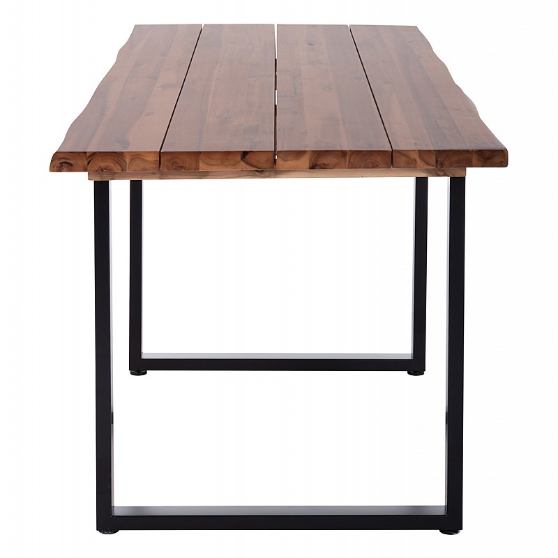 ΤΡΑΠΕΖΙ ΤΡΑΠΕΖΑΡΙΑΣ FRIGGO HM6297.01 ΞΥΛΟ ΑΚΑΚΙΑΣ 3,5εκ πάχος--ΠΟΔΙΑ ΜΕΤΑΛΛΙΚΑ 160x80x77Υεκ.