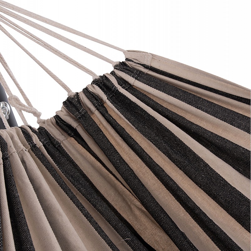 ΑΙΩΡΑ CRAVE HM6304.03 ΑΝΘΡΑΚΙ ΜΕΤΑΛ. ΣΚΕΛΕΤΟΣ--ΜΠΛΕ ΣΚΟΥΡΟ ΠΑΝΙ ΜΕ ΛΕΥΚΗ ΡΙΓΑ 265x93x105Υεκ