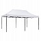 ΚΙΟΣΚΙ/GAZEBO MATTHEW HM6312 ΠΤΥΣΣΟΜΕΝΟ-ΣΚΕΛΕΤΟΣ ΜΕΤΑΛ.ΜΑΥΡΟΣ-ΛΕΥΚΟ ΥΦΑΣΜΑ 3x6x3,10Yμ